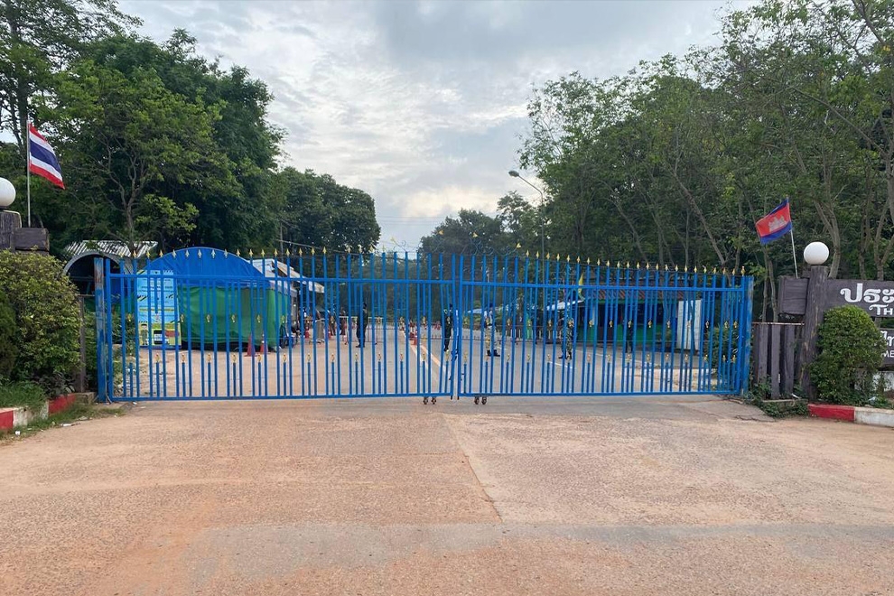 Cửa khẩu Campuchia - Thái Lan (ảnh FB)