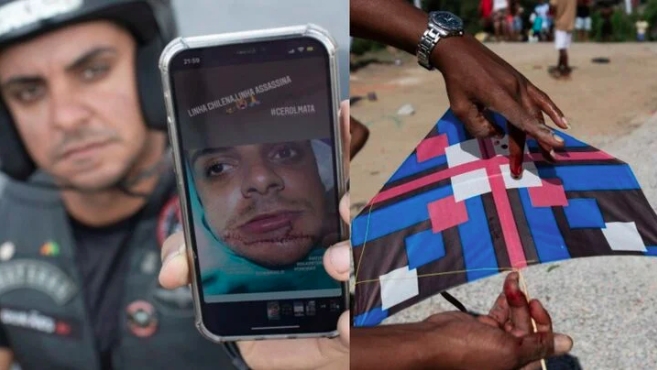 Những sợi dây diều rất sắc dễ dàng cắt đứt tay người cầm. (Ảnh: AFP)