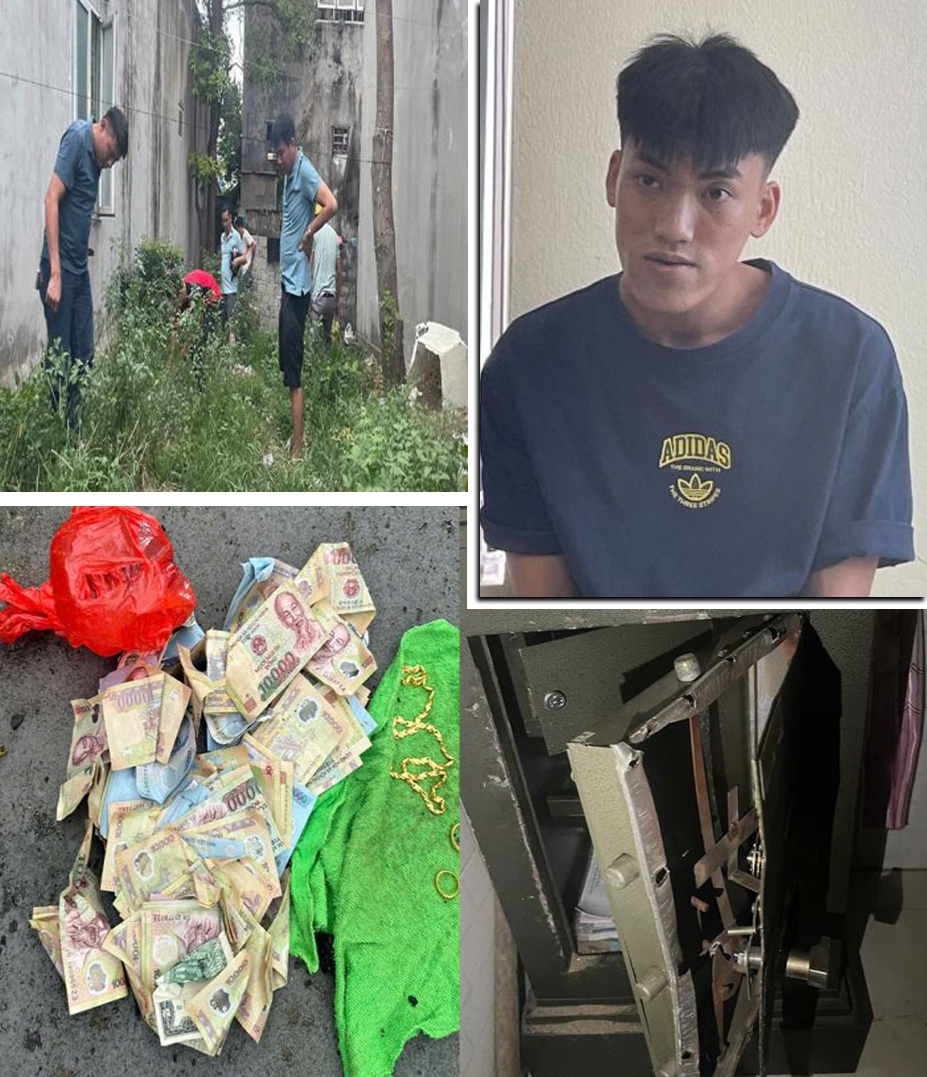 Đối tượng Nguyễn Văn Định và số tang vật thu giữ