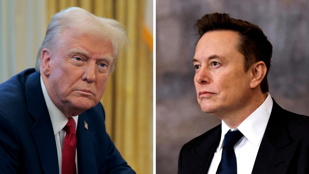 Tổng thống Donald Trump và tỷ phú Elon Musk. Ảnh: CNN