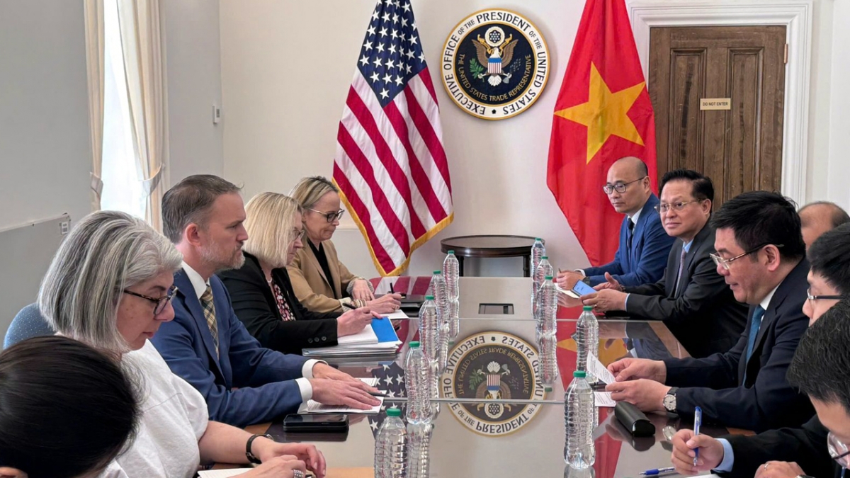 Đại sứ Jamieson Greer, Trưởng Đại diện Thương mại Hoa Kỳ đánh giá cao những thiện chí, nỗ lực từ phía Việt Nam trong suốt quá trình đàm phán - Ảnh: Moit