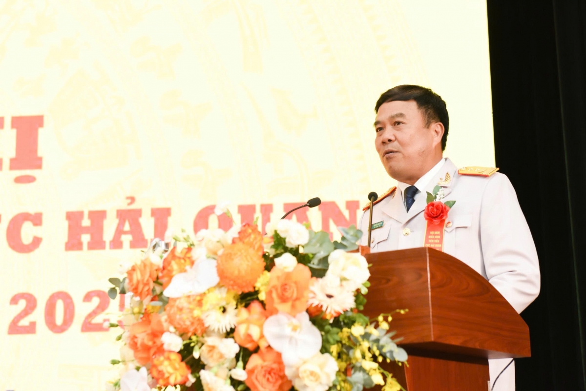 Ông Nguyễn Văn Thọ, Cục trưởng Cục Hải quan (Bộ Tài chính) phát biểu tại hội nghị