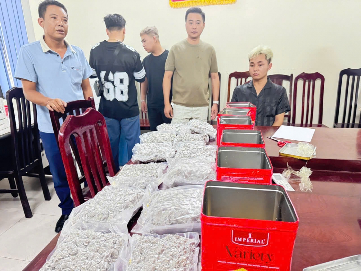 Ma túy cần sa được ngụy trang trong các thùng bánh kẹo