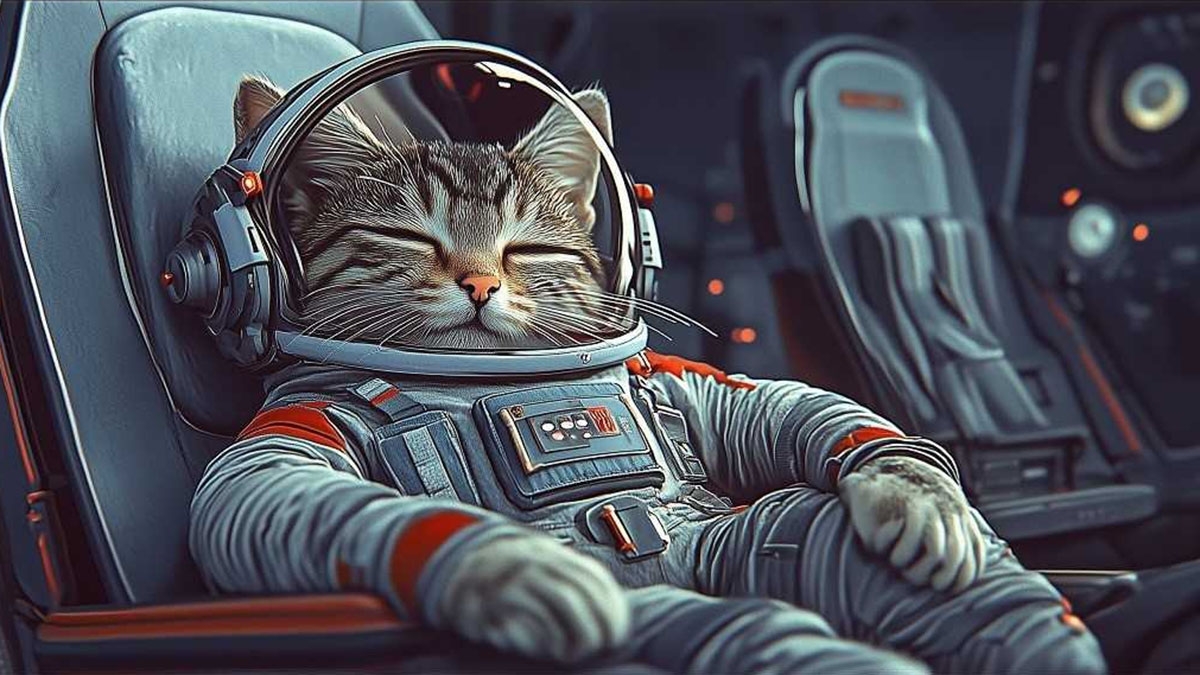 Cảnh trong phim “Galaxy Cat Express” của đạo diễn Kim Young-hyun.