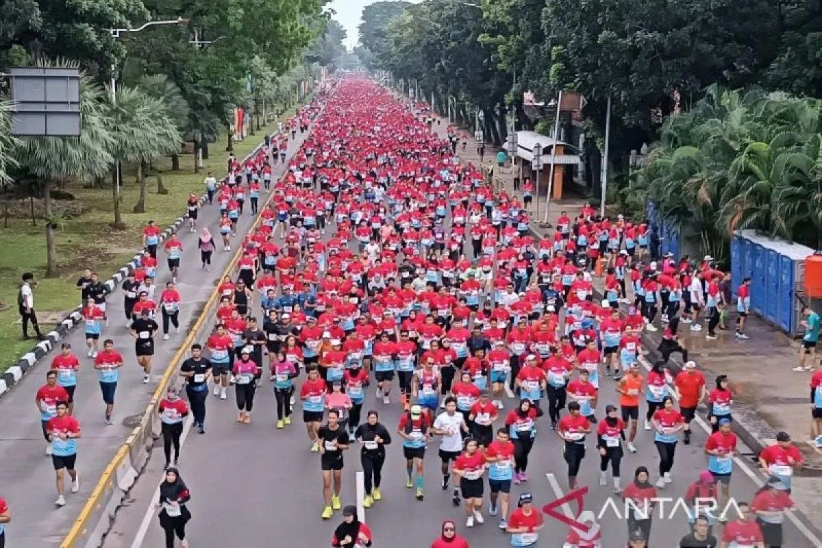 Hơn 31.000 người đến từ 51 quốc gia tham gia chạy Marathon quốc tế Jakarta 2025 (Antara)