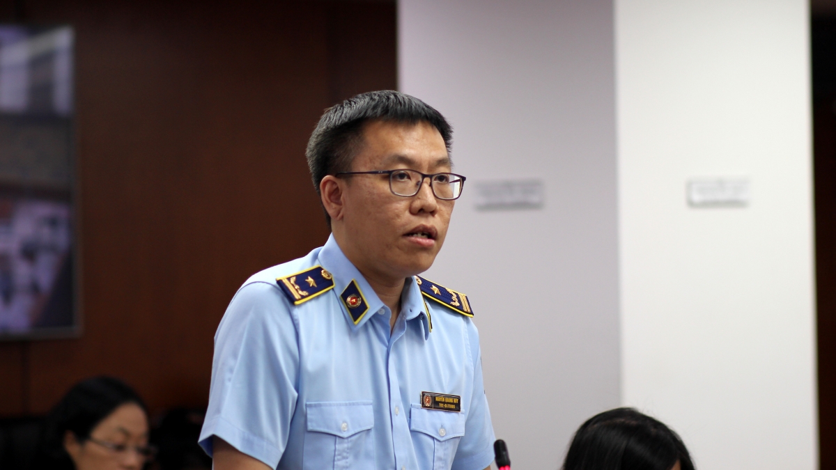 Ông Nguyễn Quang Huy, Phó Chi cục trưởng Chi cục Quản lý thị trường, Sở Công thương (Ảnh: Như Ý)