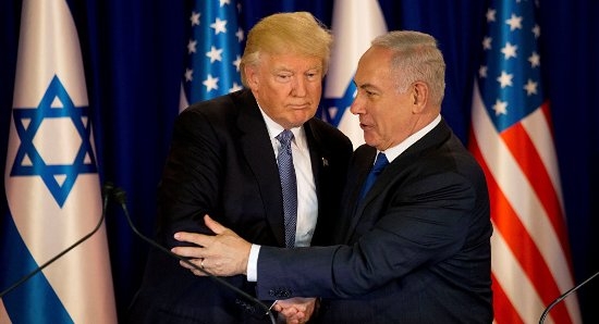 Tổng thống Mỹ Donald Trump và Thủ tướng Israel Benjamin Netanyahu. Ảnh: Reuters