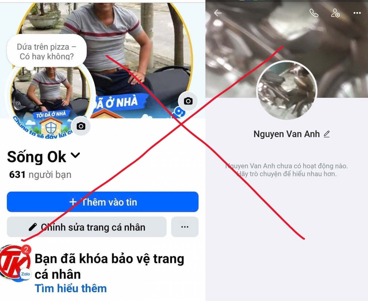 Đối tượng dùng tài khoản mạng xã hội Facebook, Zalo lên các hội nhóm chuyên vận chuyển hàng hóa tìm “con mồi” để lừa đảo.