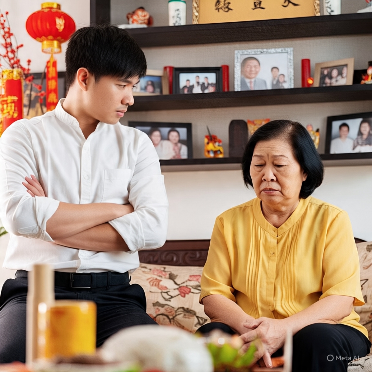 Gần như mẹ làm gì, chồng tôi cũng không yên tâm (ảnh minh họa: AI)