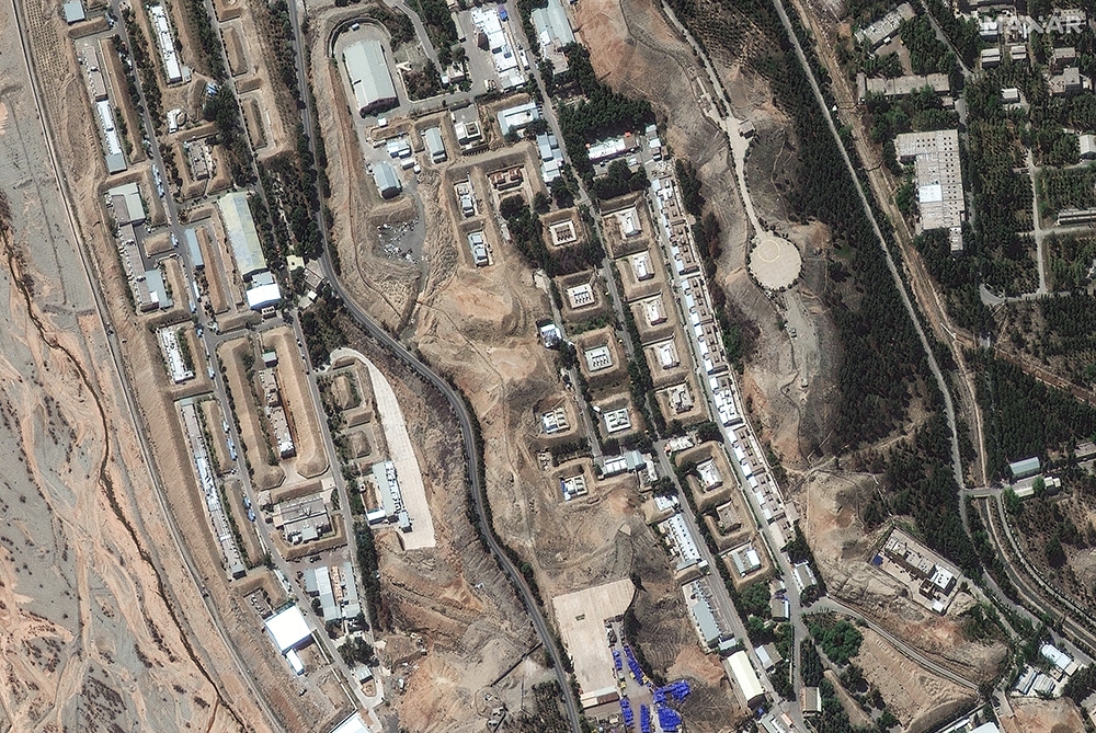 Ảnh vệ tinh cho thấy tổ hợp quân sự Parchin ở Iran trước khi bị tấn công vào tháng 10/2024, bức ảnh được chụp ngày 20/10/2024. 