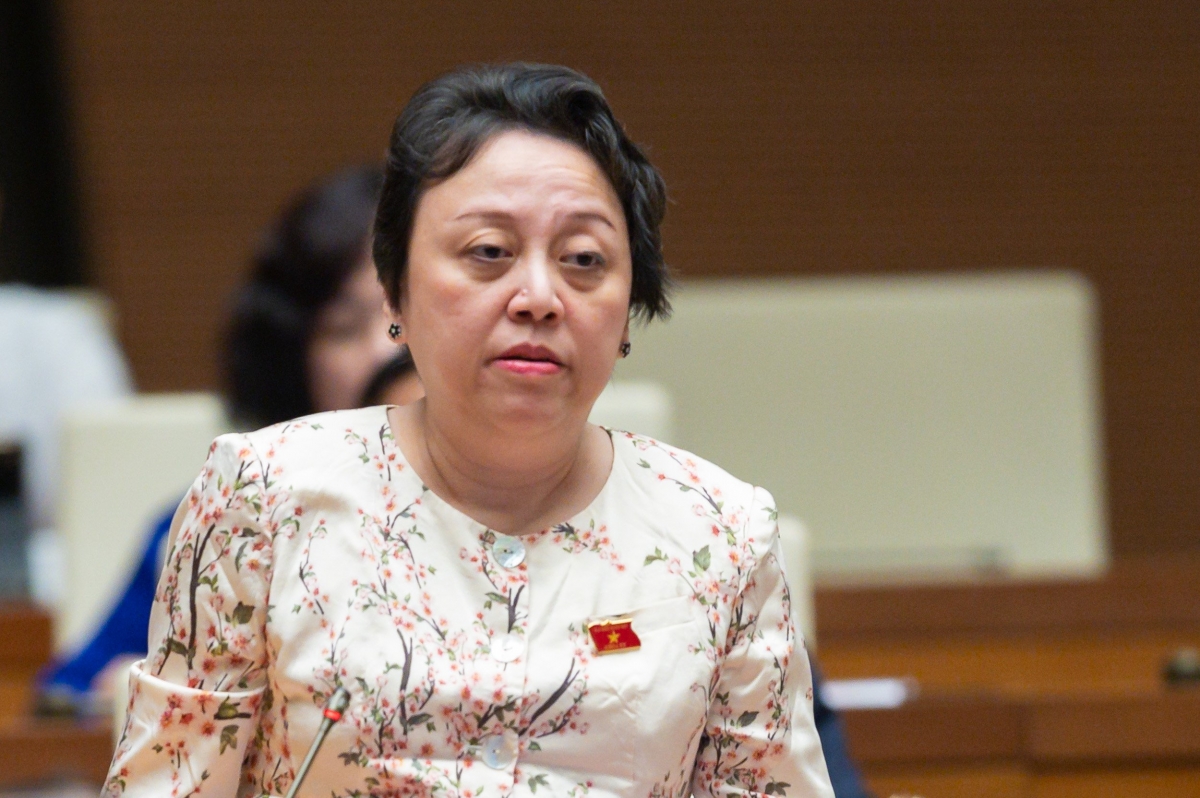 Bà Phạm Khánh Phong Lan, Giám đốc Sở An toàn thực phẩm TP.HCM (Đại biểu Quốc hội đoàn TP.HCM). Ảnh: Quốc hội