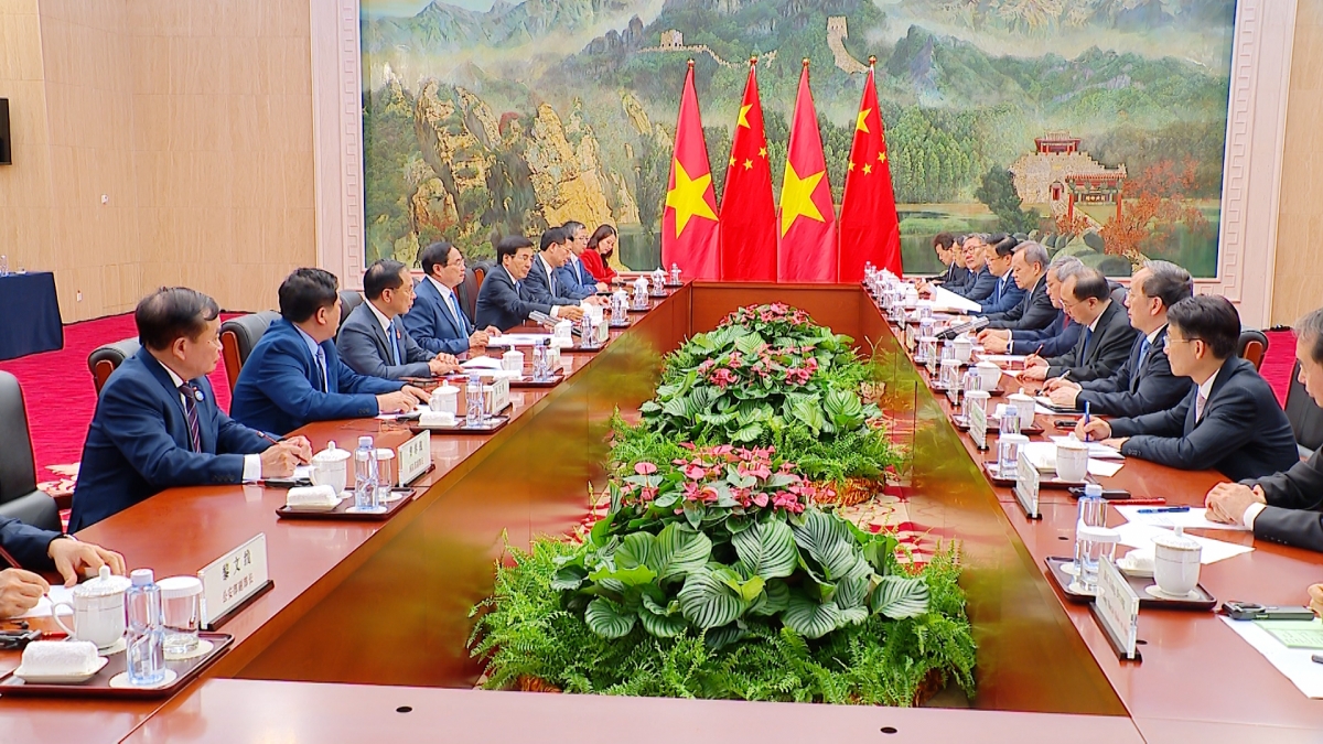 Thủ tướng Phạm Minh Chính hội đàm với Thủ tướng Lý Cường