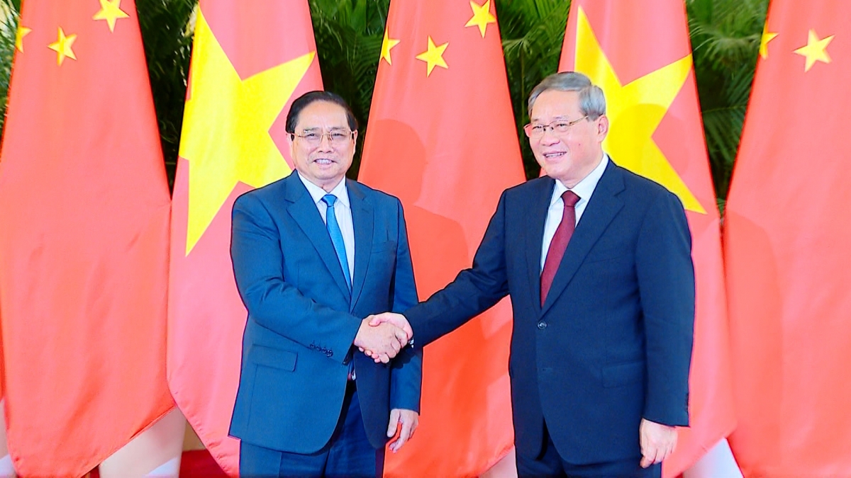 Thủ tướng Phạm Minh Chính và Thủ tướng Trung Quốc Lý Cường