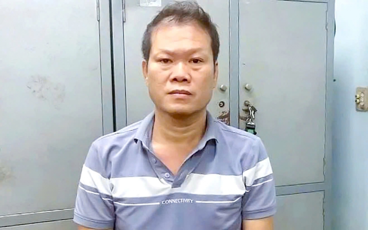 Bùi Hữu Khánh tại Cơ quan công an. (Ảnh: CACC)