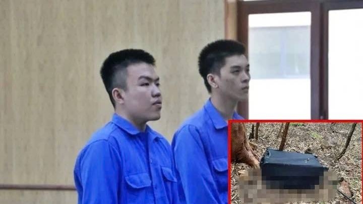 Bị cáo Võ Thành Long (bên phải) bị tuyên án tử hình, đồng phạm Vũ Thành Huy lĩnh 9 năm tù.