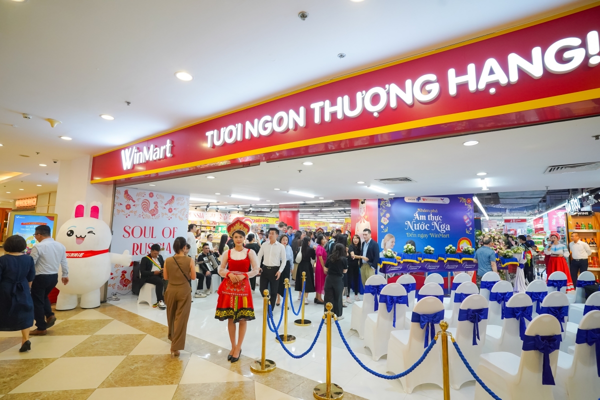Từ ngày 12 - 20/6, khách hàng có thể đến WinMart Royal City để khám phá văn hóa và sản phẩm Nga