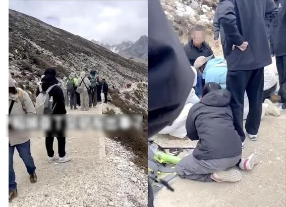 Người phụ nữ tử vong khi đi du lịch kết hợp với team building với công ty do sốc độ cao. Ảnh: China News