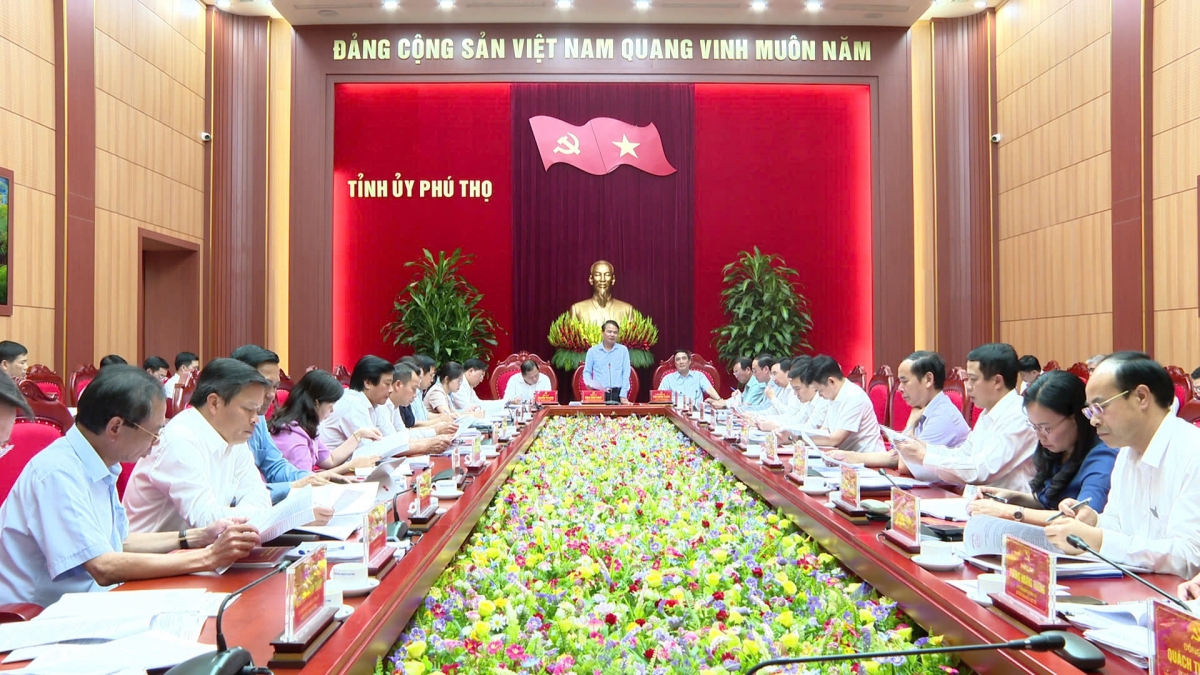 Quang cảnh hội nghị sẵn sàng vận hành chính quyền hợp nhất 3 tỉnh Phú Thọ, Vĩnh Phúc và Hòa Bình