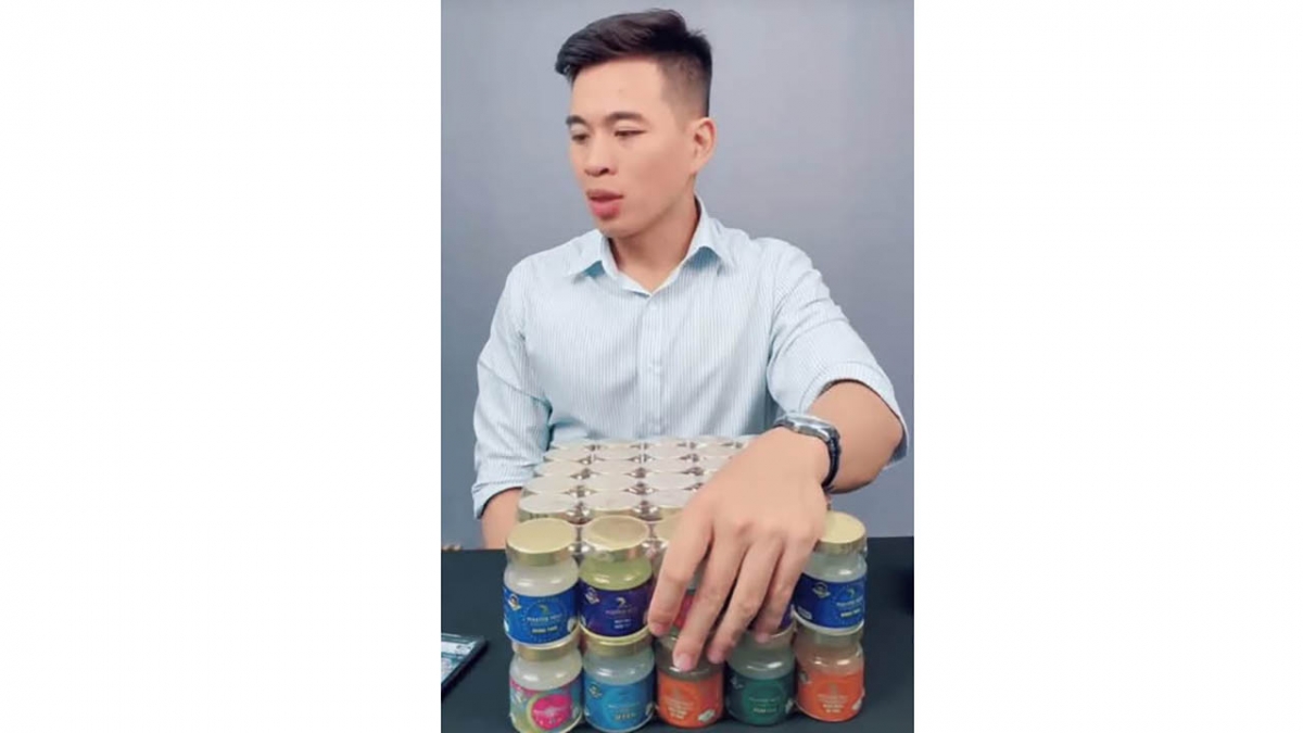 Lê Anh Nuôi quảng cáo yến sào Đỗ Thị Toán.