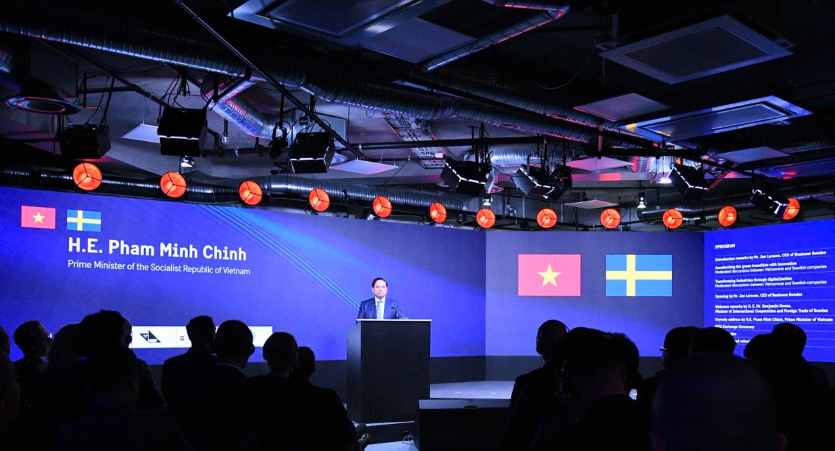 Thủ tướng Phạm Minh Chính kỳ vọng làn sóng đầu tư Thụy Điển vào Việt Nam.