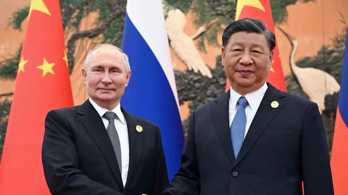Tổng thống Nga Vladimir Putin và Chủ tịch Trung Quốc Tập Cận Bình. Ảnh: Ria Novosti