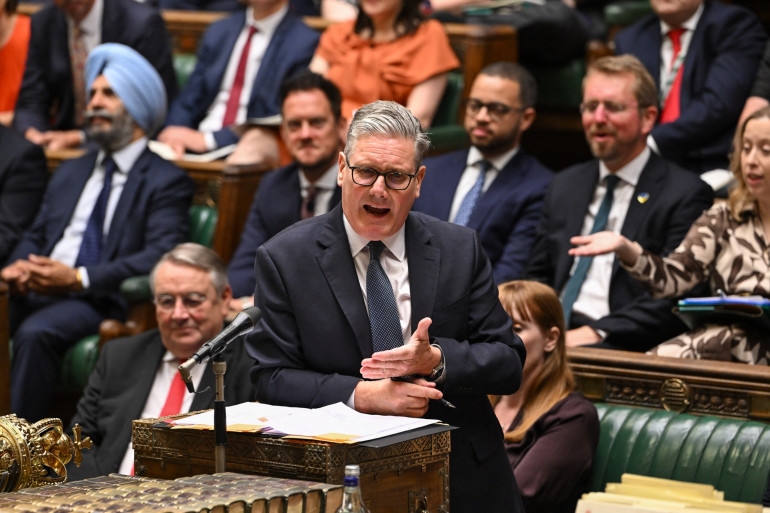 Thủ tướng Anh Keir Starmer tuyên bố Anh sẽ có thể công nhận Nhà nước Palestine. Ảnh: RTL