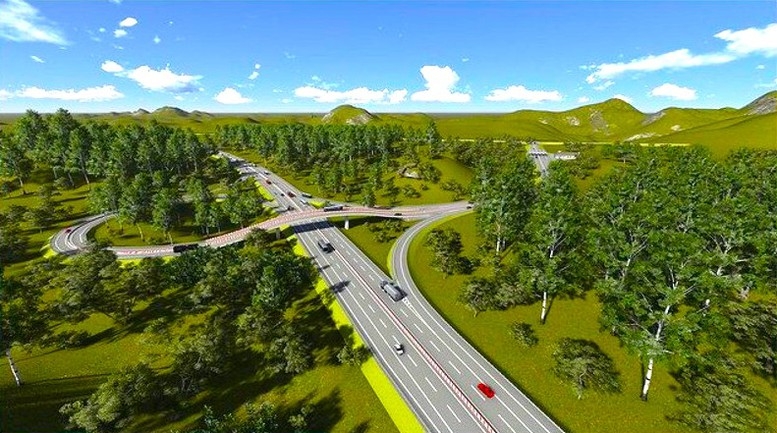 Phối cảnh cao tốc Quy Nhơn- Pleiku. (ảnh: Báo Chính phủ)