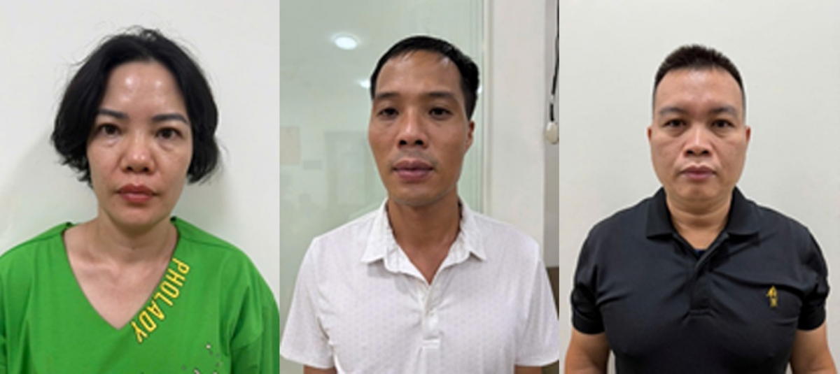 Các đối tượng bị bắt giữ