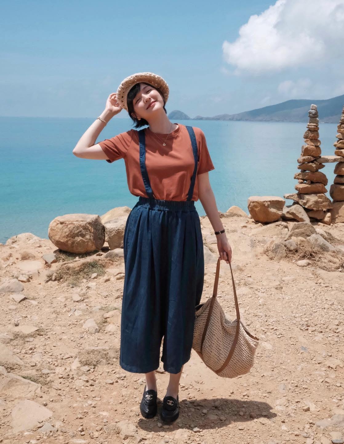 Hải Tú tinh nghịch trong loạt ảnh du lịch ngày hè.