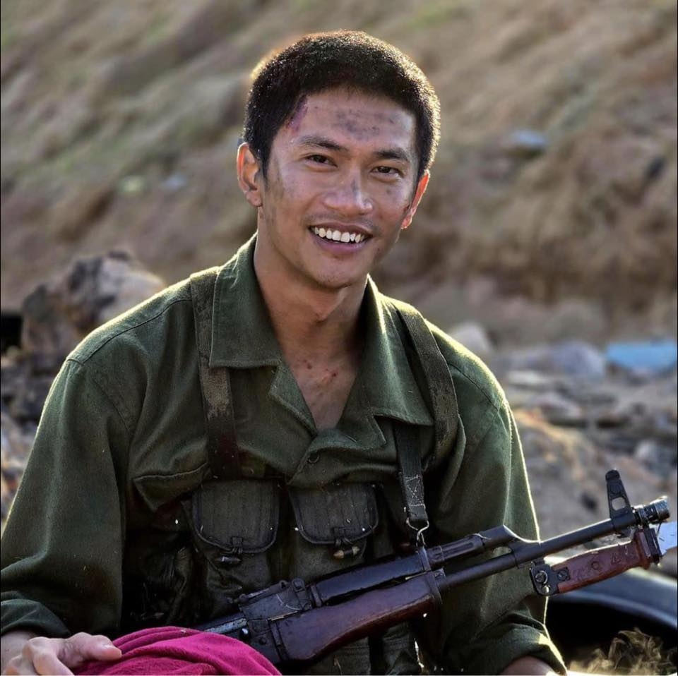 Nguyễn Hùng vào vai chàng lính trẻ tên Hải trong phim điện ảnh "Mưa đỏ".