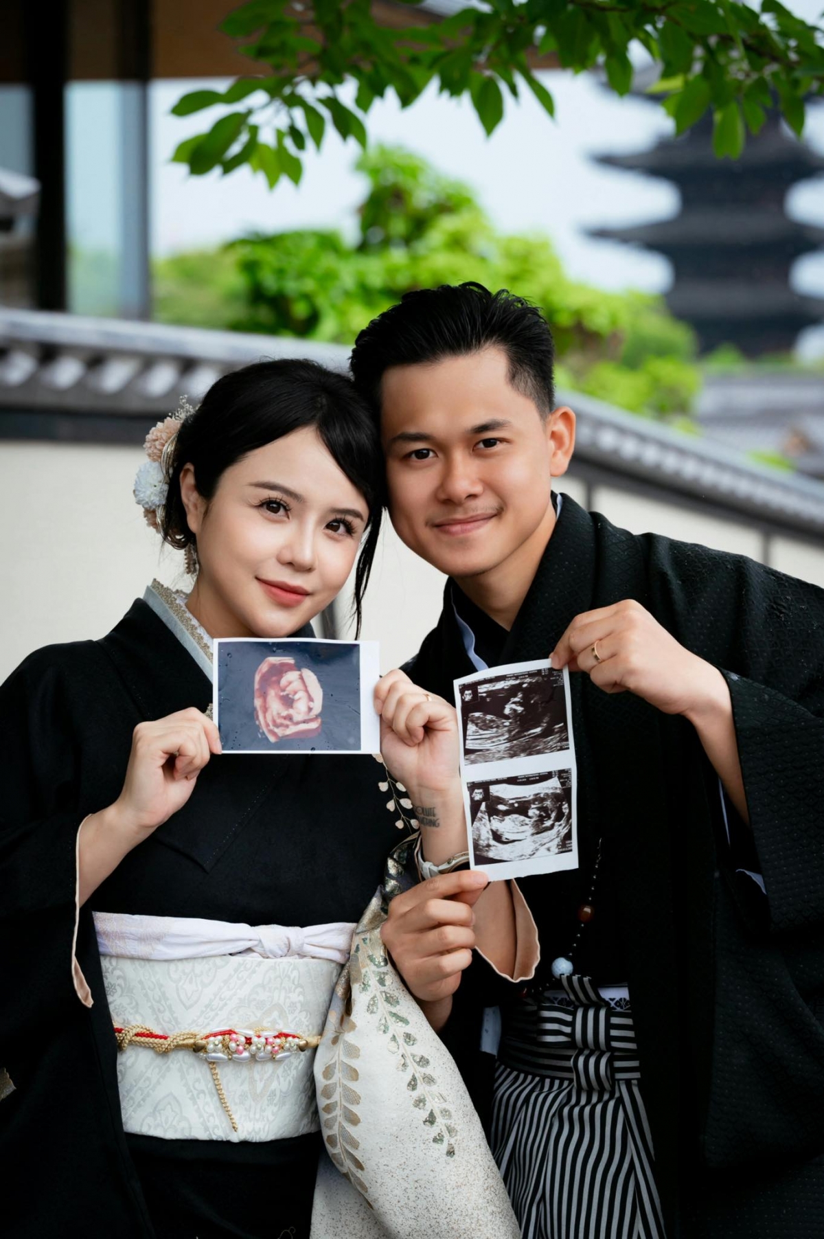 Ca sĩ Thái Trinh vừa thông báo tin vui mang thai con đầu lòng sau 5 tháng giữ kín. Ảnh: FBNV