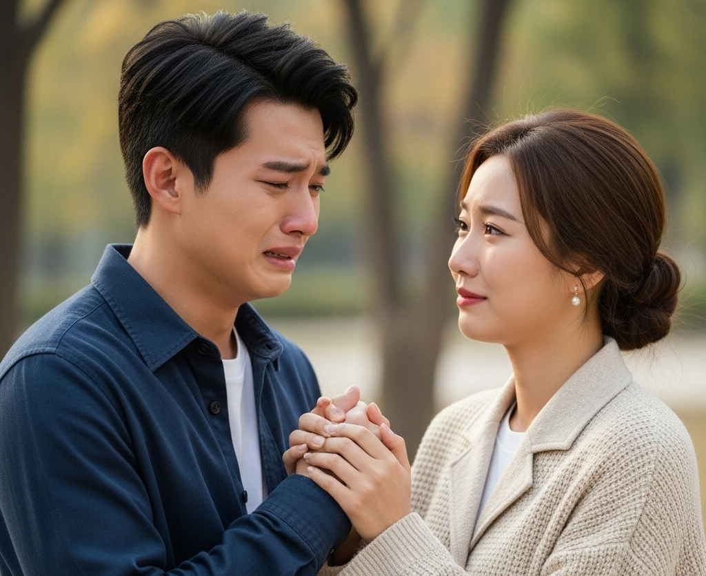 Nhiều lần anh còn khóc khi cãi nhau mà tôi phản ứng thái quá. (ảnh minh họa: AI)