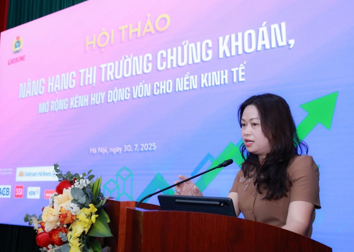 Bà Phạm Thị Thuỳ Linh, Trưởng Ban Phát triển thị trường chứng khoán, Ủy ban Chứng khoán Nhà nước