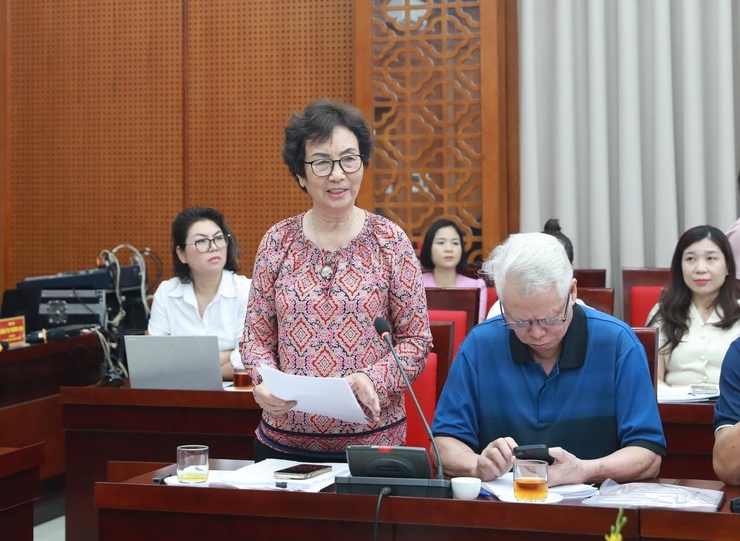 PGS.TS Bùi Thị An, Phó Chủ nhiệm Hội đồng tư vấn về kinh tế phát biểu