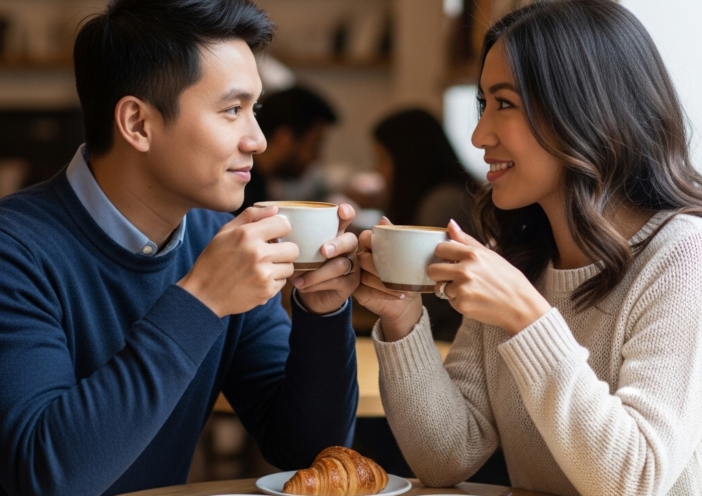 Cả bữa ăn và cà phê sau đó, anh ấy chỉ trả một nửa số tiền khiến tôi khá bất ngờ (ảnh minh họa: AI)