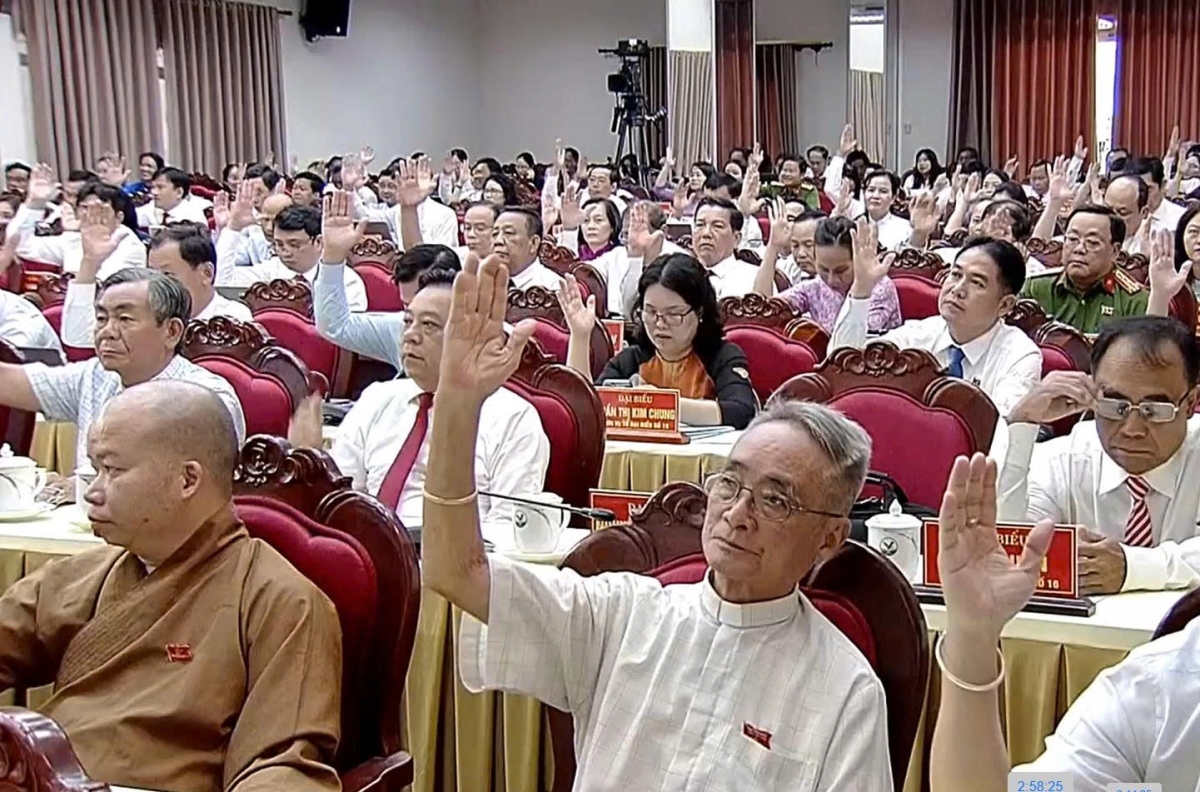 Các đại biểu thông qua nghị quyết