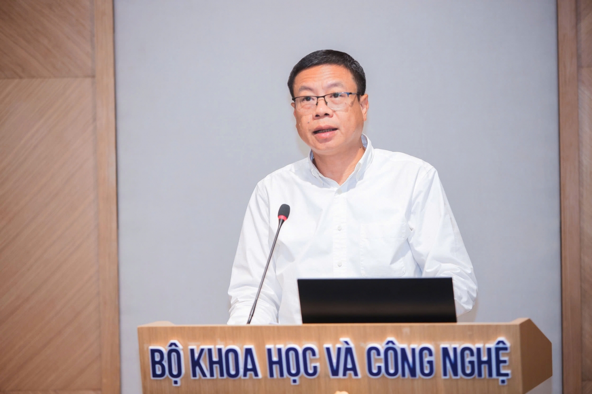 Thứ trưởng Bộ KH&amp;CN Lê Xuân Định phát biểu tại họp báo (Ảnh: Bộ KH&amp;CN)