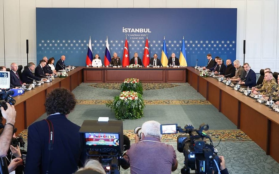 Đàm phán Nga - Ukraine với sự trung gian của Thổ Nhĩ Kỳ, tổ chức tại Istanbul vào tháng 6/2025. Ảnh: TASS.