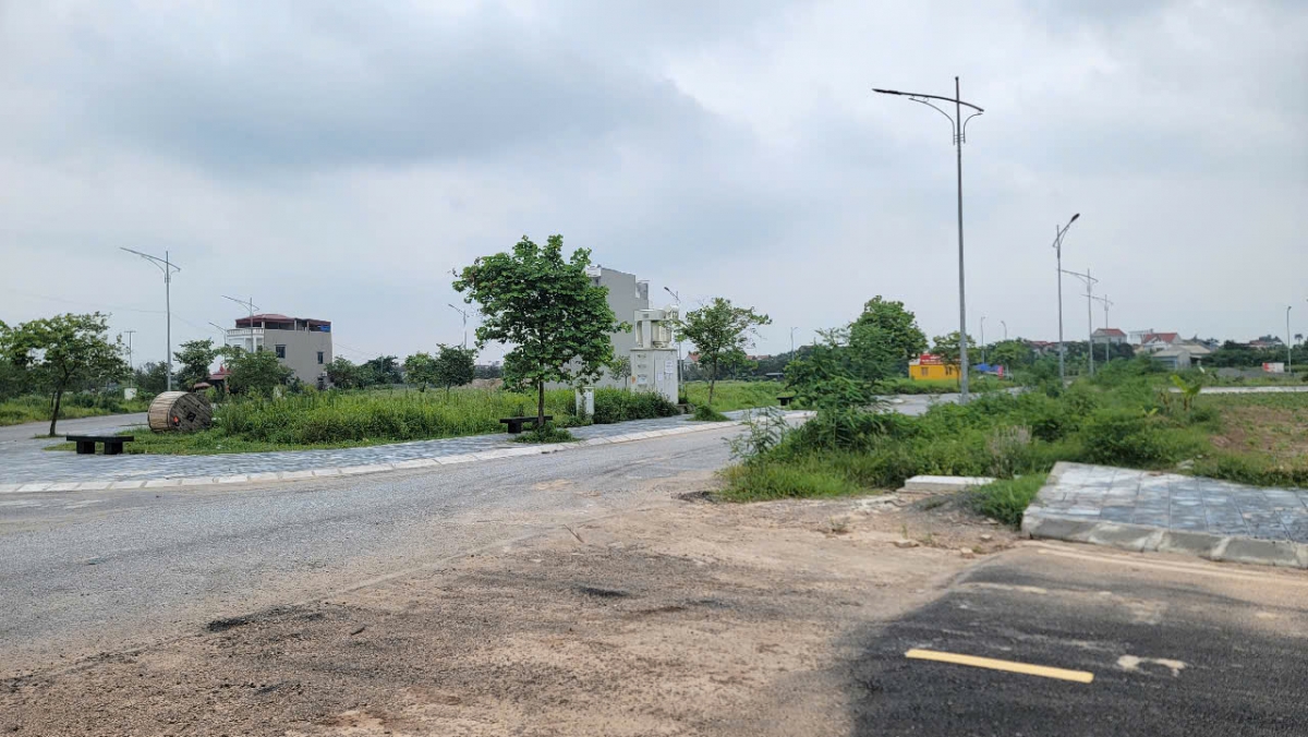 Các khu đất đấu giá ở Hưng Yên có hạ tầng đồng bộ. Ảnh: PV