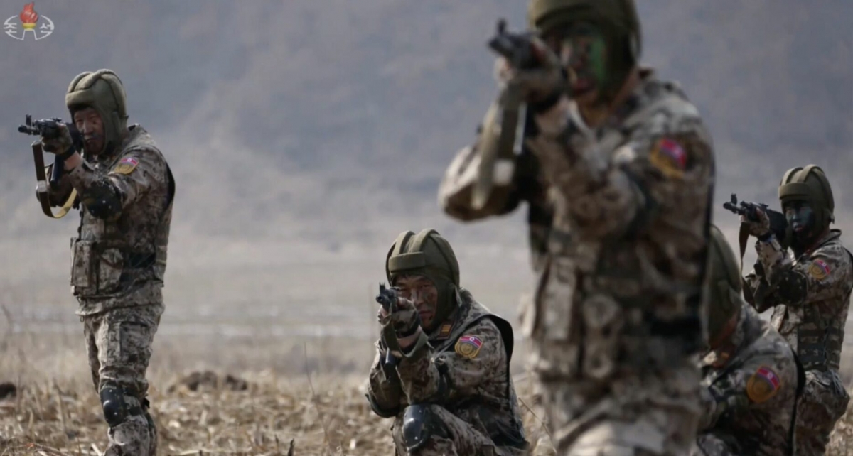 Triều Tiên đưa thêm binh sỹ chiến đấu với Nga. Ảnh: KCTV 