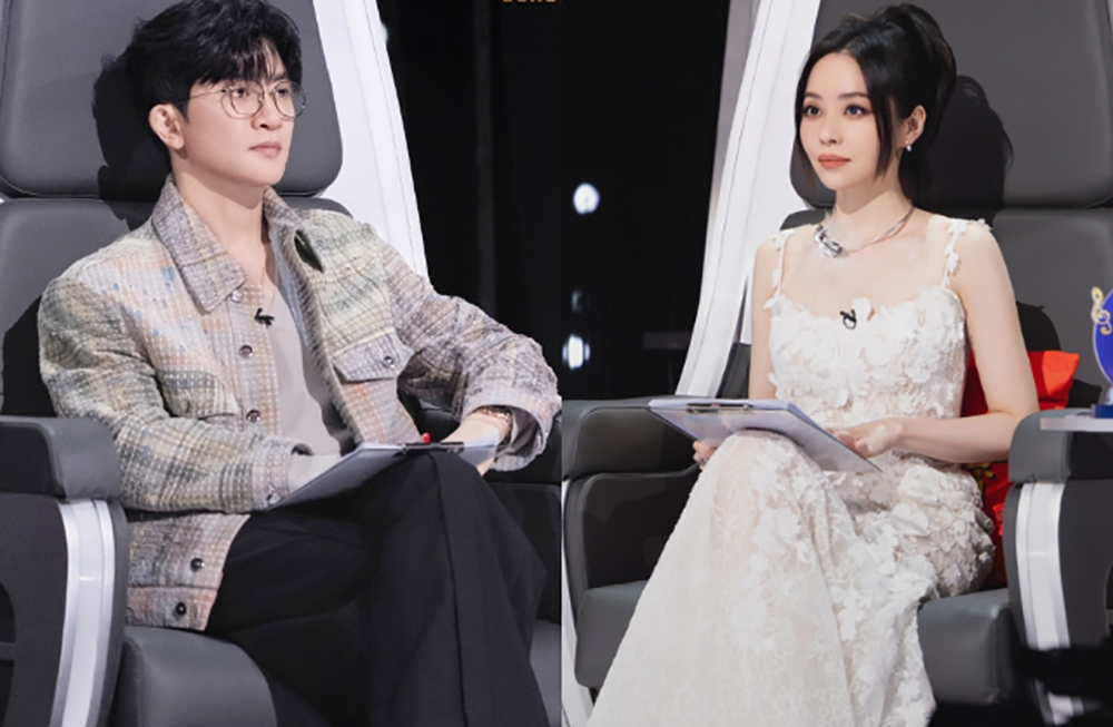 Giám khảo Trương Lương Dĩnh và Tô Hữu Bằng. (Ảnh chụp màn hình).