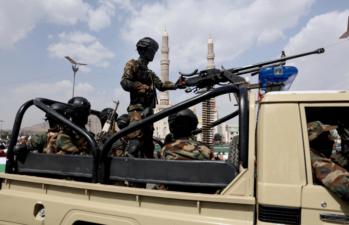 Lực lượng Houthi. Ảnh: REUTERS