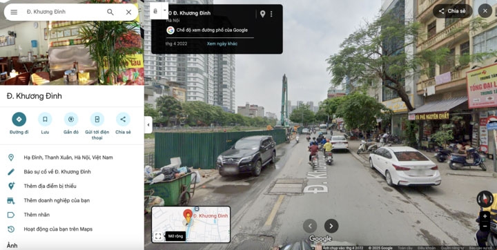 Xem Street View trên Google Map bằng máy tính