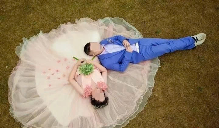 Họ từng chụp ảnh cưới cùng nhau. (Ảnh: QQ)