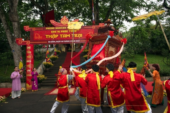 Lễ kỉ niệm 980 năm Thập Tam Trại tại phường Ba Đình vào năm 2023. (Ảnh: Viện Kiến trúc Quốc gia)