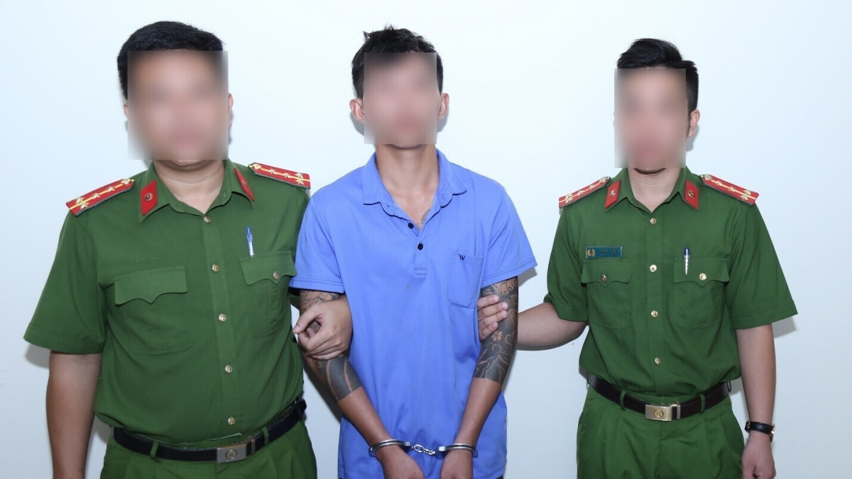 Đối tượng Hoàng Thành Công bị bắt giữ (Ảnh: Công an tỉnh Đồng Nai)