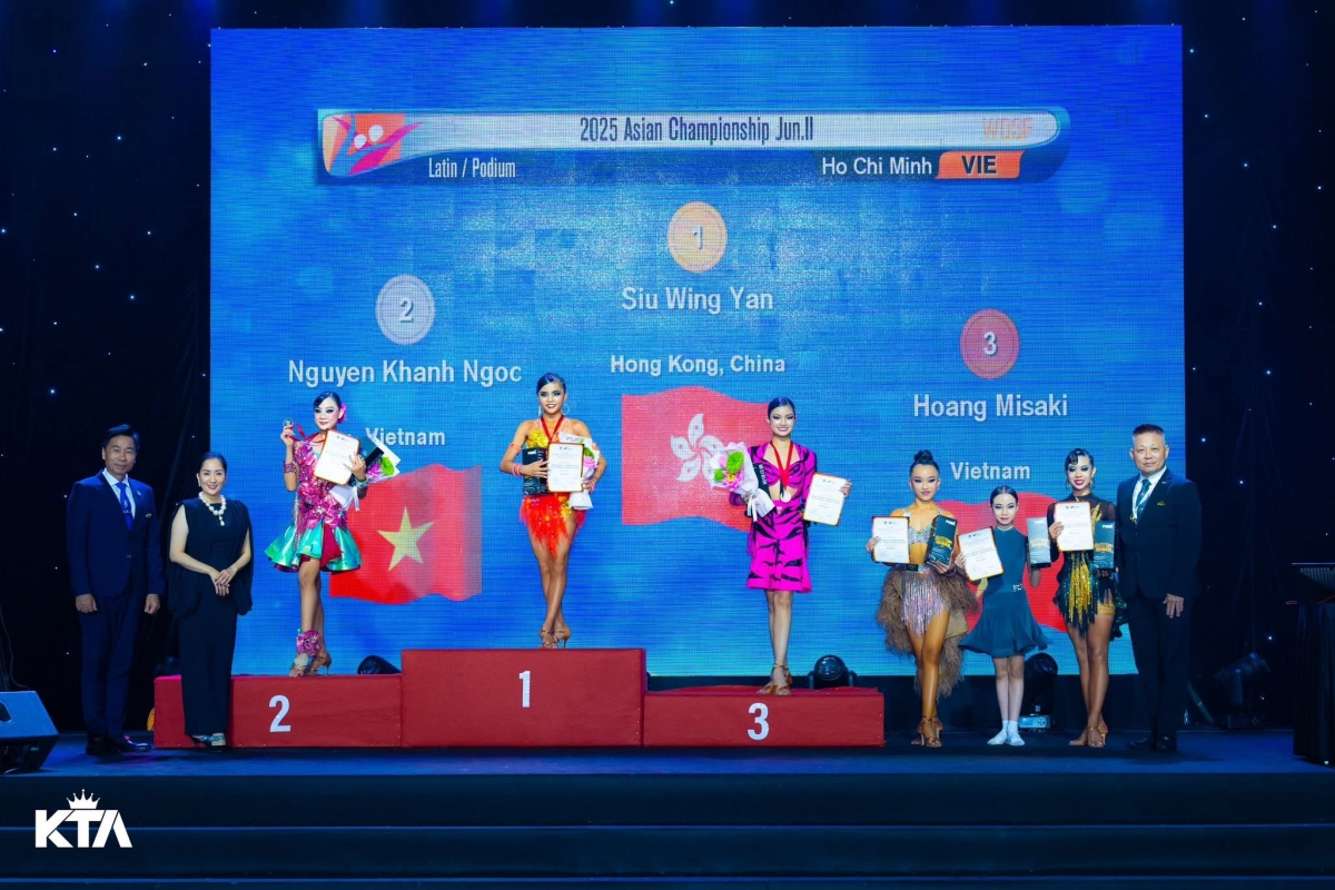 VĐV Khánh Ngọc tại lễ trao giải