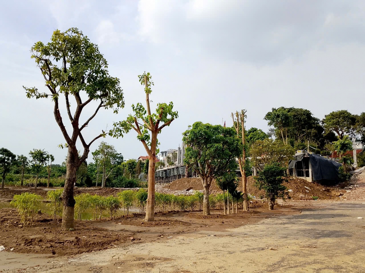 Công trình vi phạm hành lang bảo vệ thoát lũ. Ảnh: PV