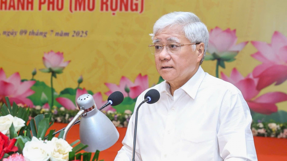 Chủ tịch Ủy ban Trung ương MTTQ Việt Nam Đỗ Văn Chiến. ảnh: Quang Vinh