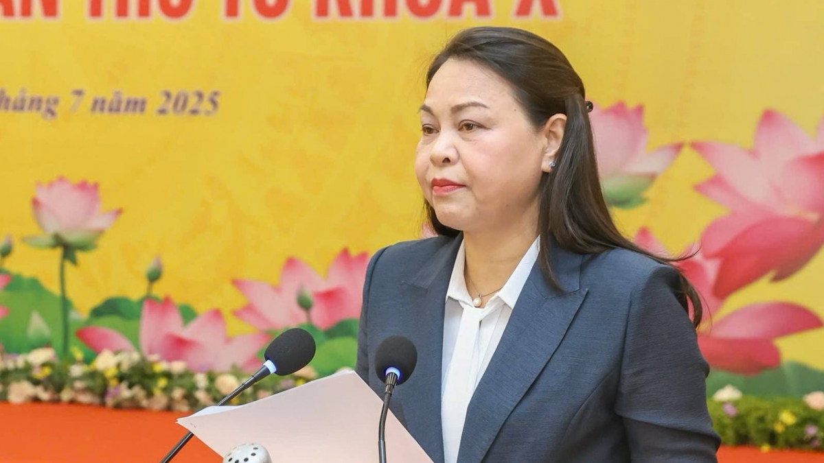 Bà Nguyễn Thị Thu Hà - Phó Chủ tịch - Tổng Thư ký Ủy ban Trung ương Mặt trận Tổ quốc (MTTQ) Việt Nam. ảnh: Quang Vinh